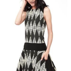 Banana Republic NWT jacquard Diamond Drop Waist dress